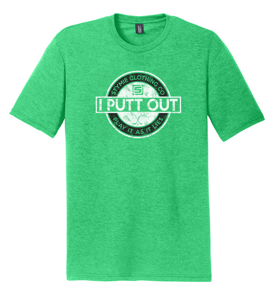 Play It As It Lies Golf T-Shirt (Tri-Blend) | Stymie Clothing Company Heathered Royal / XL